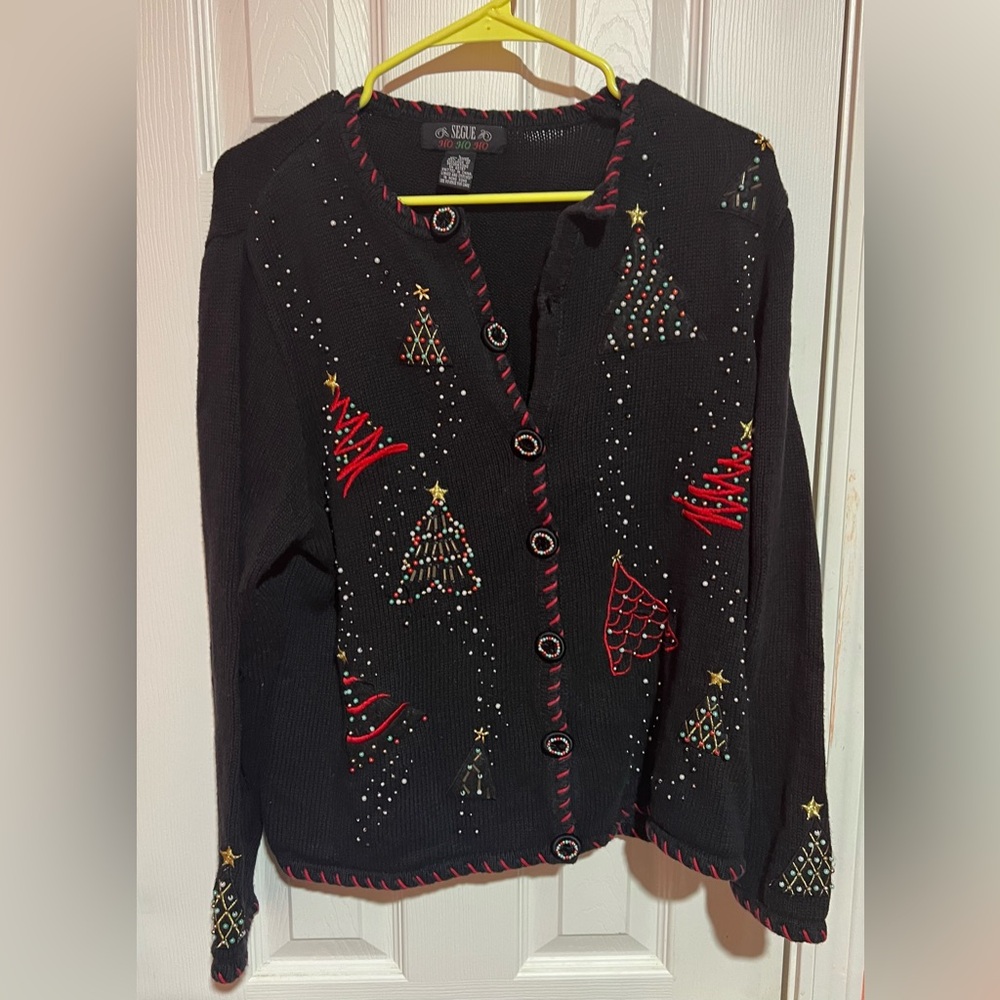 Christmas Sweater Beaded Women’s